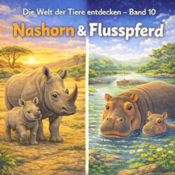 Nashorn und Flusspferd