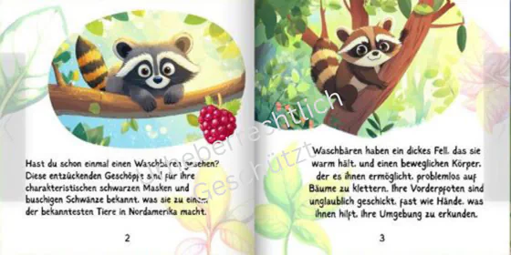 Waschbären Kinderbuch Vorschau