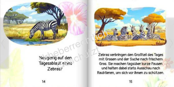 Zebras Kinderbuch Vorschau
