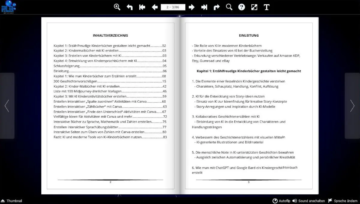 KI Flipbook Vorschau