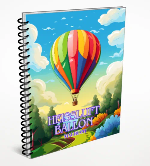 Heissluftballon Malbuch Vorschau