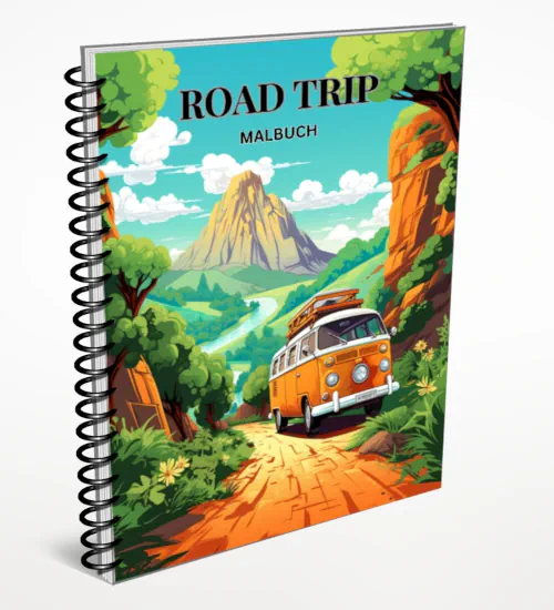 Road Trip Malbuch Vorschau